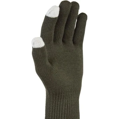 Bild av SEALSKINZ Hanworth Merino Liner Handske Använd ensamma eller under vattentäta handskar för isolering Mjuk känsla Anti lukt svart