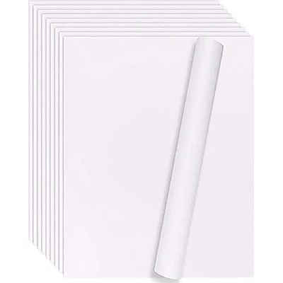 Bild av Self Adhesive Vinyl Foil Plotter, Matte White Sheets, 10 Sheets 21x30cm Permanent Plotter Foil, for Scrapbooking, Signs, Cameo