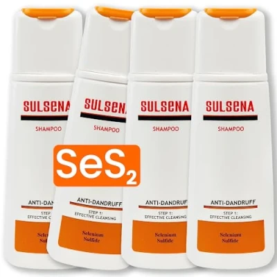 Bild av SULSENA Antimjällschampo för Män och Kvinnor Effektivt Schampo mot Mjäll Fett Hår, Lindrar Klåda, Reglerar Sebum, Långvarig Fräschhet, 3 x 150 ml. Optimerat söktrafik.