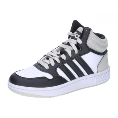 Bild av Adidas Hoops Mid Shoes unisex barn Skor, ORBGRY/COREBLACK/FOOTWEAR WHITE, 28 EU