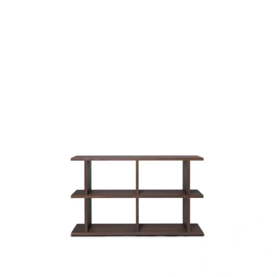 Bild av Ferm Living Kona Bookcase 2x2 Hyllor Dark Stained B: 122.5 x H: 72 D: 30 cm