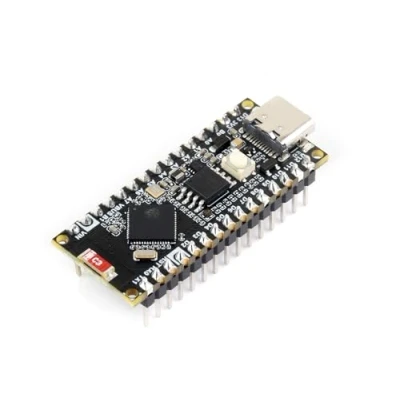 Bild av ESP32 S3 nano utvecklingstavla med förlödd huvud ombord mikrokontroller S3R8 kompatibel arduino ESP32, 2,4 GHz Wi Fi och Bluetooth LE dubbelläge trådlös kommunikation