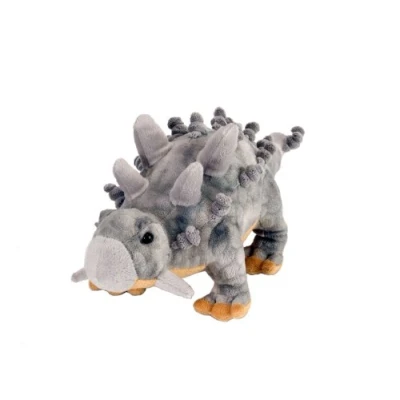 Bild av Wild Republic Dinosaur Mini Ankylosaurus, dinosaurie, present till flickor och pojkar, gosedjur för spädbarn, hållbart med en fyllning av återvunna vattenflaskor, 25 cm