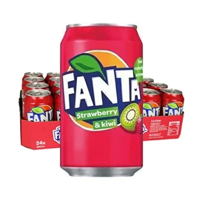 Bild av Fanta Strawberry &amp; Kiwi blik 24x330 ml EU