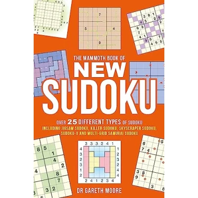 Bild av The Mammoth Book of New Sudoku: Over 25 different types Sudoku, including Jigsaw Killer Skyscraper Sudoku X and multi grid Samurai