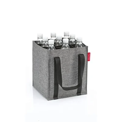 Bild av reisenthel bottlebag twist silver 9 fack, enkel återvinning av flaskor, bärremmar, Färg: