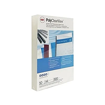 Bild av GBC PolyClearView 50 pcs. Polypropylene binding cover