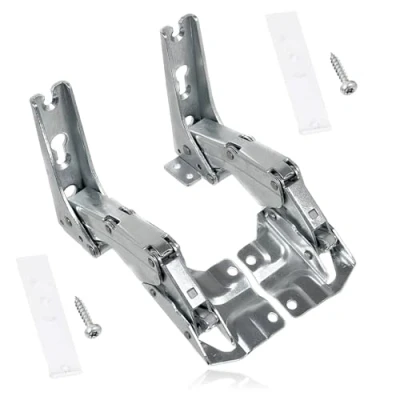 Bild av SPARES2GO Uppsättning Gångjärn för Inbyggda Kylskåp och Frysdörrar (Vänster Höger Reservdelar Produktkoder: 3306 3702 5.0 41.5, 3307 3703, 41.5)