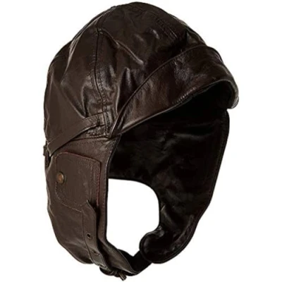 Bild av Mil Tec herr aviator läderhatt, herr, 12425009 904, brun, L