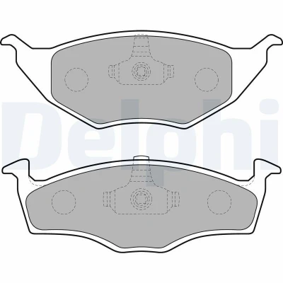 Bild av Bromsbeläggsats, Framaxel, audi a2, vw lupo i, 6E0 698 151