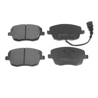 Bild av BLUE PRINT ADV184203 Jeu de plaquettes frein Essieu avant contact signal d&#039;usure inclus, préparé pour indicateur SKODA: Fabia 2