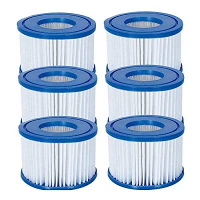 Bild av Bestway Flowclear, storlek VI, filterpatron för Lay Z Spa Miami, Vegas, Palm Springs, Paris, Monaco, 3 x dubbelpack