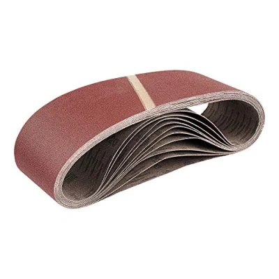 Bild av 10 stycken/tygslipband/75 x 533 mm/korn 40, för bandslip/slippapper/slipblad