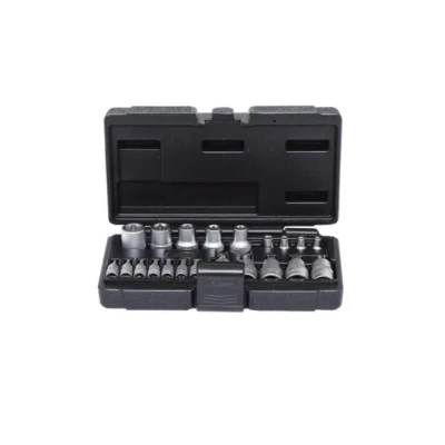 Bild av KS TOOLS 911.4307 Hylssats Torx Krom vanadium stål 1/2, 1/4tum utan spärrfunktion Fyrkant