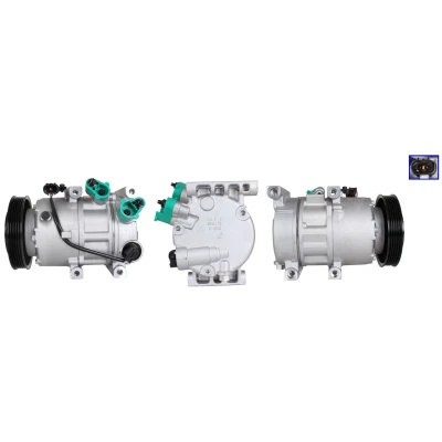 Bild av LUCAS ACP01225 Kompressor PAG 46 YF R134a, R1234yf med packningar KIA: Optima / K5