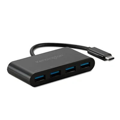 Bild av Kensington CH1200 USB C® 10 Gbit/s 4 portshubb Hub porte Svart