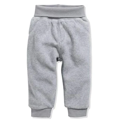 Bild av Schnizler Baby Pumphose Fleece Mit Strickbund Track Bottoms, Grå/melerad, 3 6 månader