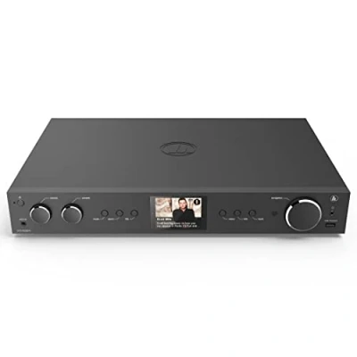 Bild av Hama DAB tuner, HiFi digital radio, Internetradio FM Bluetooth Internetradio, FM, WLAN, stereo, mottagare, Spotify Amazon Music, fjärrkontroll, USB, AUX,