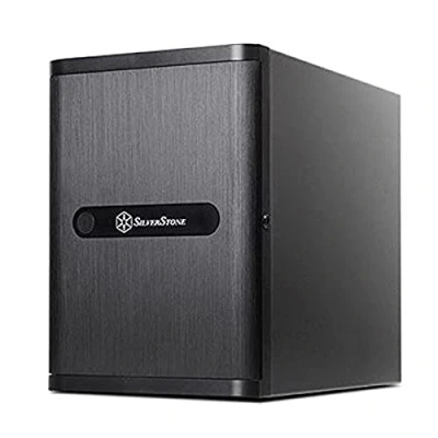 Bild av SilverStone 71062 SST DS380 Case Storage Mini ITX datorchassi med ytterdörr, 8 x 3,5 tum HDD hot Swap fack, svart
