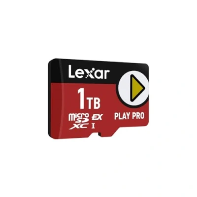 Bild av Lexar Play PRO MicroSDXC Expresskort 1 TB, upp till 900 MB/s läsning, 600 skrivning, speloptimerad, A2, 4K, minneskort för handhållna konsoler, switch, bärbara spelenheter