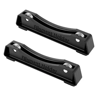 Bild av Jubaopen 2 st 3D skrivare spolhållare filamentmontering rack plastfilament spollager design förvaringshållare för PLA/ABS/TPU/andra tryckmaterial (16,5 x 2,3 3,4 cm, svart)