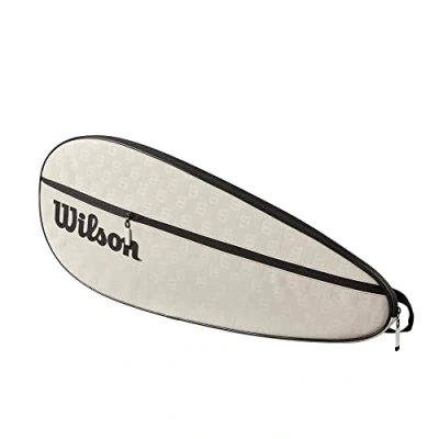 Bild av WILSON Högkvalitativt skydd för tennisracket, rymmer 1 racket, krämfärg
