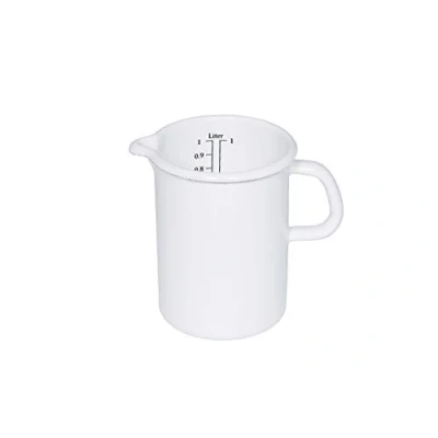 Bild av Riess, 0349 033, köksmått 14, klassisk vit, diameter 14 cm, innehåll 2 liter, emalj, induktion