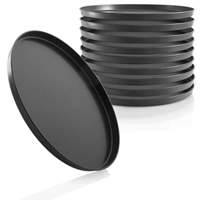 Bild av Grizzly pizza pan rund 28 cm, set om 10, non stickbelagd, bakplåt rund, mångsidig, Tillverkad i Tyskland
