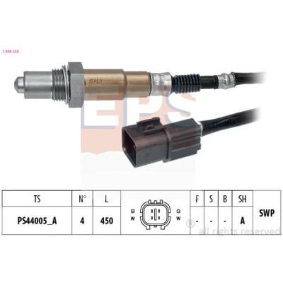 Bild av EPS 1.998.256 Sonde lambda Made in Italy OE Equivalent chauffé, planaire, Filetage prégraissé HYUNDAI: i20 I 3/5 portes, i10 I, Atos