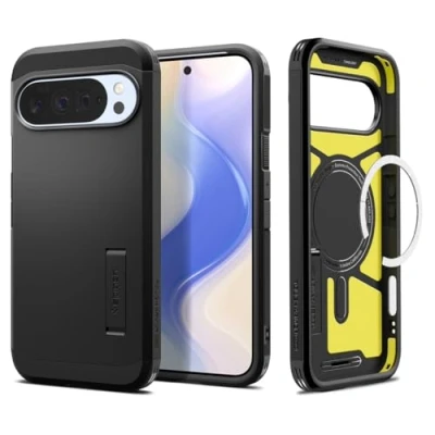 Bild av Spigen Tough Armor (AI) MagFit Case för Google Pixel 10 och Pro Skal Fodral, Kompatibel med MagSafe [2025 Ny funktion] Svart