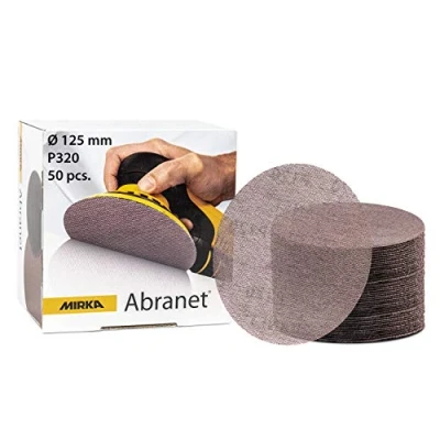 Bild av Mirka 5423205032 Abranet grepp P320 korn, 125 mm, 50 per paket