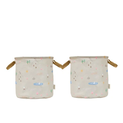 Bild av OYOY MINI Forest Storage Förvaringslåda för barn Beige, Medium L32 x W32 H32