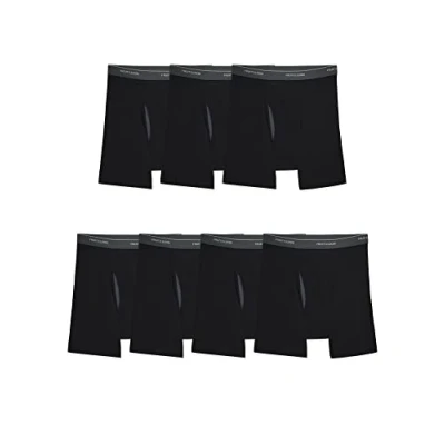 Bild av Fruit of the Loom Coolzone boxershorts för män (blandade färger) (paket med 7), 7 pack svart, XL