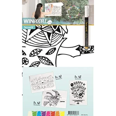 Bild av Securit® A2 windoodle Halloween vindue design