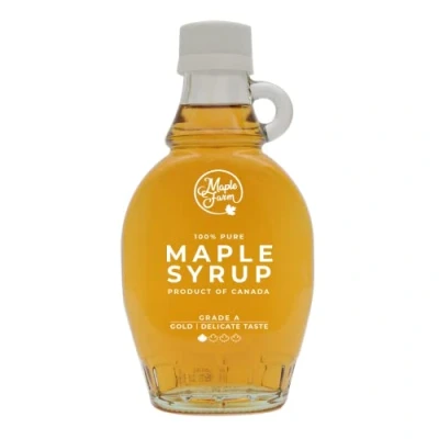 Bild av MapleFarm pure Canadian maple syrup GOLD 189ml (250 g) Grade A lönnsirap pancake GLUTEN FREE VEGAN