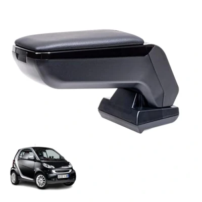 Bild av Rati Armster S centralt armstöd anpassat till SMART FORTWO (+ metallstativ) 2007 2014 I mitt med förvaringsfack perfekt anpassad mittkonsolen
