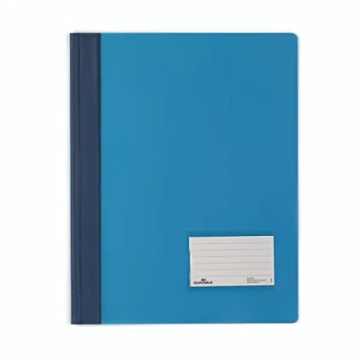 Bild av DURABLE Hunke &amp; Jochheim snabbhäftare DURALUX®, genomskinlig folie, för A4 bredd, 280 x 332 mm, blå