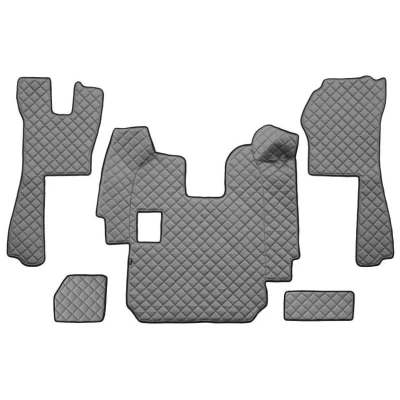 Bild av F CORE FL11 GRAY Ensemble de tapis sol Similicuir avant 5 gris