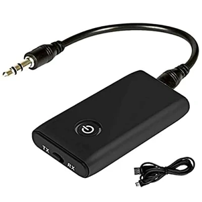 Bild av Bluetooth sändare mottagare, 2 i 1 mini trådlös 5.0 och mottagare för hörlurar HiFi högtalare, radio bil, TV, PC, bärbar dator, surfplatta, MP3/MP4