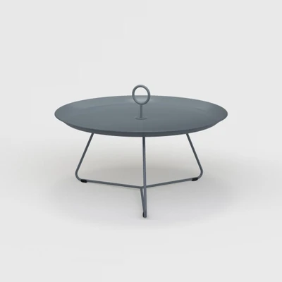 Bild av HOUE EYELET Tray Table Bricka bord Dark Grey Ø70 H53 x Ø71 W71 cm