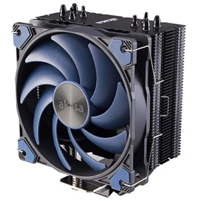 Bild av Akasa Alucia H4 Premium CPU kylare TDP 185W 120 mm PWM fläkt 4 kopparvärmeledningar Inkluderar termisk pasta För Intel LGA 20xx/1151/1155/1150/1200 och AMD AM4 Ryzen AK CC4017EP01