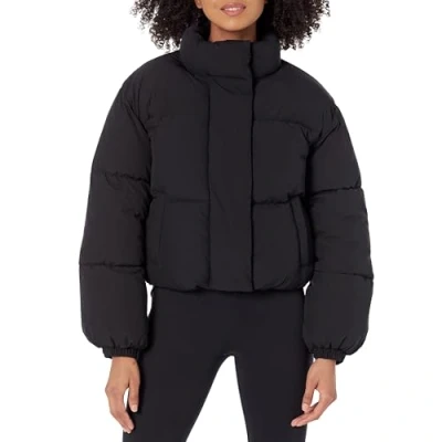 Bild av Amazon Essentials kort pufferjacka för kvinnor (finns i plusstorlek), svart, X Small