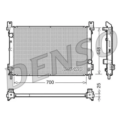 Bild av Kylare, motorkylning DENSO DRM06001