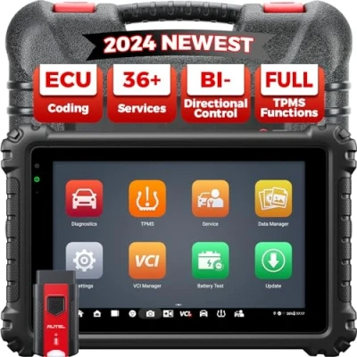 Bild av Autel MaxiCOM MK808K BT skanner: Android 11, samma som MK808BT Pro, 2024, uppgraderad MX808S/MK808S/MK808BT automatisk diagnostisk verktyg väska, tvåvägskontroll analysverktyg, 28+service, batteritest