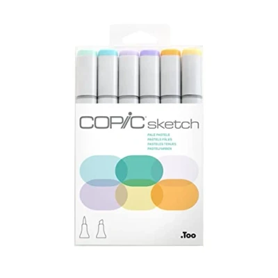 Bild av COPIC Set med 6 pastellfärger