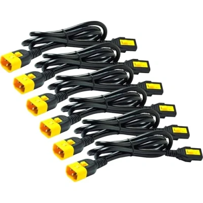 Bild av APC strömkabel AP8706S WW (6 stycken, låsbar, C13 till C14, 1,8 m)