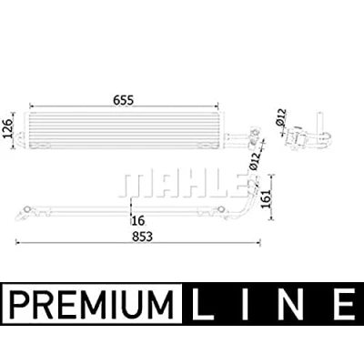 Bild av Oljekylare, automatisk transmission MAHLE CLC 234 000P