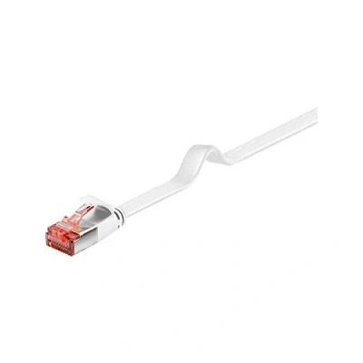 Bild av Pro CAT 6 flat patch cable U/FTP white Vit 0.5 meter