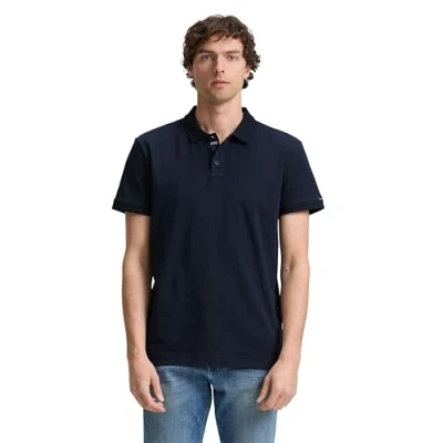 Bild av TOM Tailor Basic Piké, Storlek: Large, Sky captain blue
