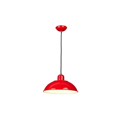 Bild av Elstead Röd pendellampa Franklin i retrodesign